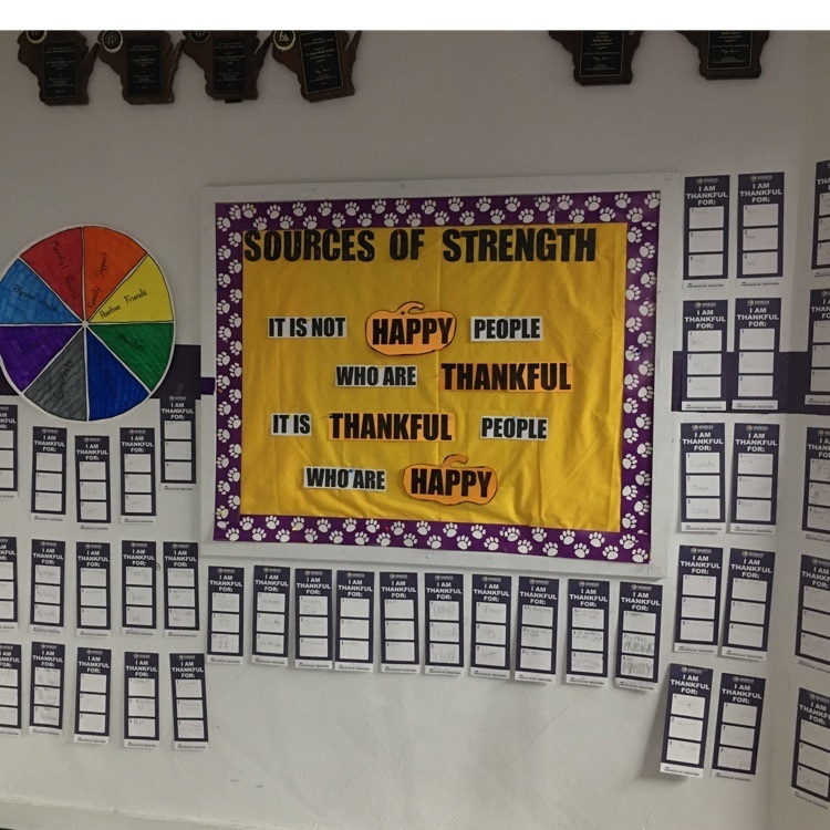 LFMS students’ thankfulness display